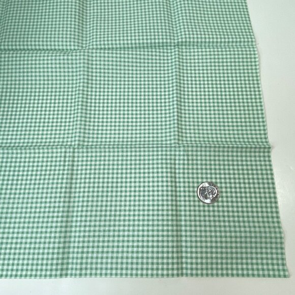 1/2 Yd  Quilting Cut Fabric Green Gingham Check - Picture 3 of 5